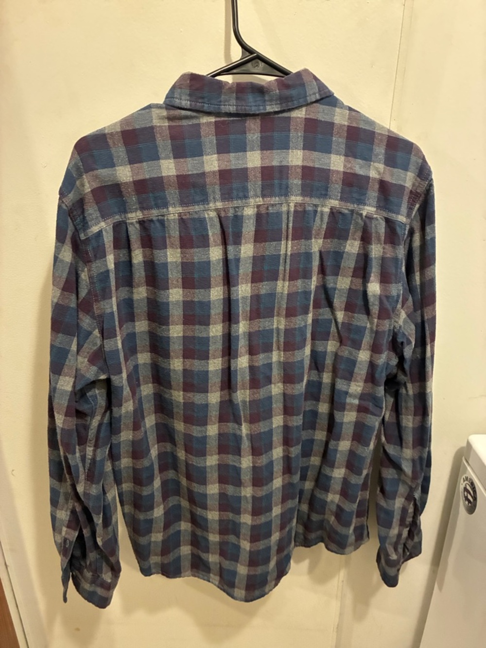 Arizona Jean Company Blue and Navy Plaid Button-Down Shirt - Picture 3 of 7